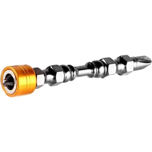 65mm Alloy Steel PH2# magnetic ring bit head Anti-slip double-headed cross magnetic ring bit screwdriver head