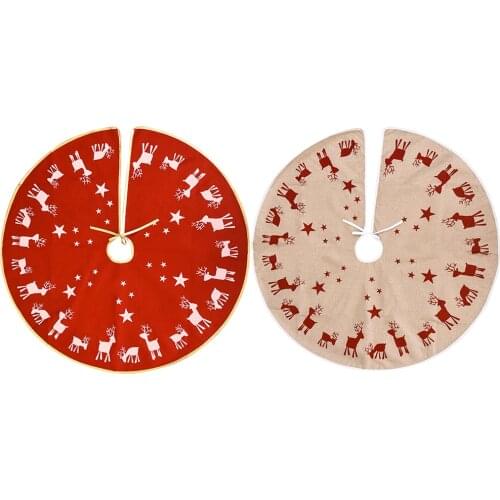 96cm Christmas Tree Skirt Carpet Xmas Tree Ornaments New Year Decoration Festive Christmas Party Supplies for Scene Layout