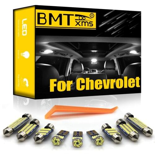 BMTxms Canbus For Chevrolet Malibu Impala Cavalier Cruze Aveo Beretta Cobalt Volt Vehicle LED Interior Map Dome Trunk Light Kit