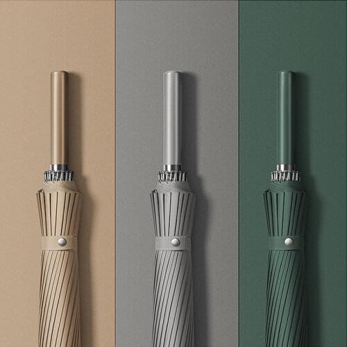 Long Handle Big Business Umbrella High Quality 24K Strong Windproof Glassfiber Parasol Outdoor Activities Golf Umbrella