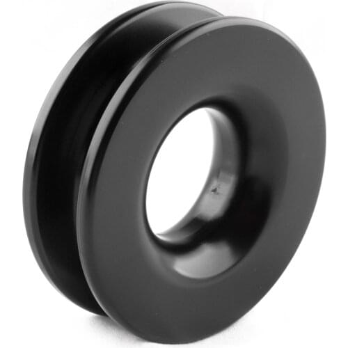 Black Aluminum Alloy Recovery Block-Snatch Snatch Ring Pulley 41000lb Fit For 3/8 1/2" Rope Car Accessories