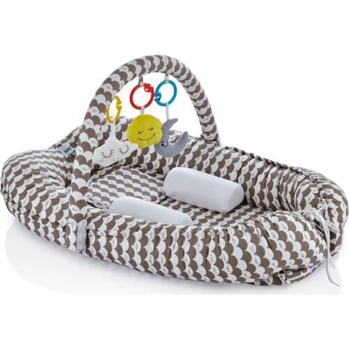 Babyjem Baby Nest Mother & Father Side Bed with Toy