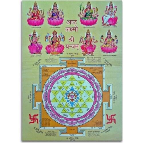 Ancient Indian holy temple worship gods Hindu deities painting Home decor simulation oil painting on the canvas print 2019042006