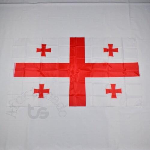 Georgia Georgian 90*150cm flag Banner 3x5 Foot National flag for meet,Parade,party.Hanging,decoration