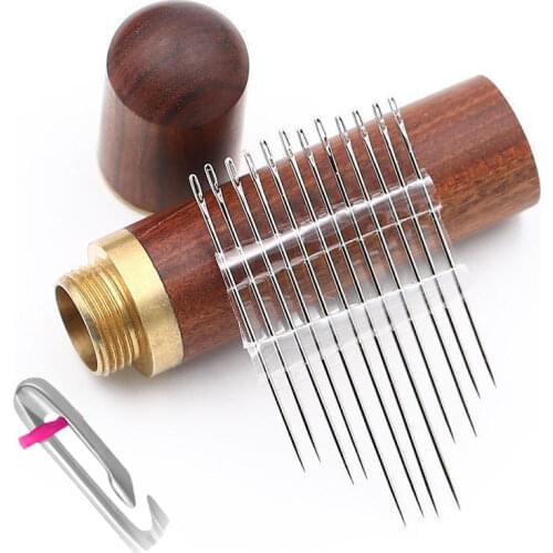 12pcs / Set Sewing Needle Side Blind Needle Hand Sewing Stainless Steel Strike Threaded Clothes Sewing