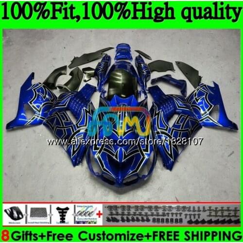 Injection For KAWASAKI ZX 14R ZZR1400 Blue silver ZX-14R 21BS.20 ZX14R 06 07 08 09 10 11 2006 2007 2008 2009 2010 2011 Fairing