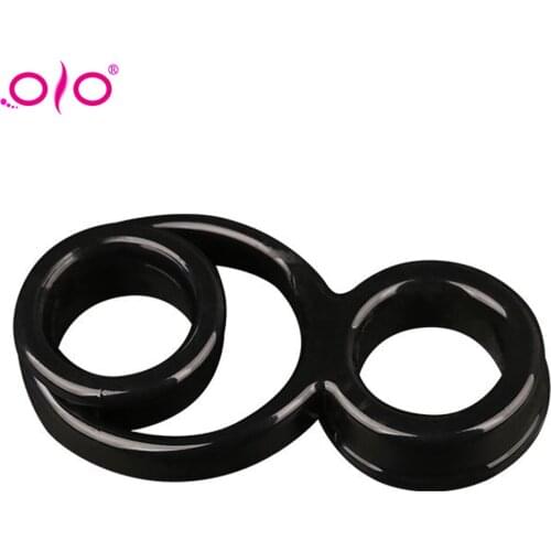 OLO Male Chastity Device Penis Rings Delay Ejaculation Cock Rings Adult Games Sex Toys for Men Erotic Adult Sex Products