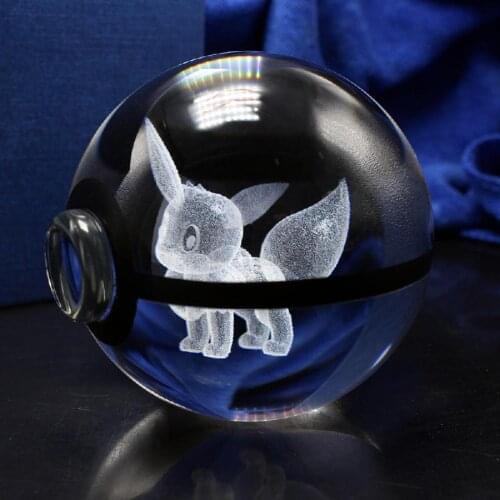 Creative European And American Popular 3d Elf Ball Crystal Inner Carving Childrens Birthday Gift Home Decoration Decoration