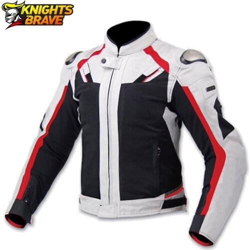 Jacket Motorcycle Summer Breathable Men Motocross Off-Road Jacket Moto Guards Motorcycle Clothing Protective Gear Chaqueta Moto