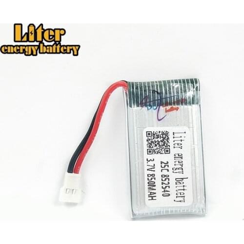 3.7V 850mAh 852540 25C lipo battery For X5C-1 X5C X5 X5SC X5SW X6SW H9D H5C LiDiRC L15FW RC Drone parts