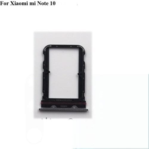 2PCS 100% New SIM Card Tray For Xiaomi mi Note 10 SD Card Tray SIM Card Holder SIM Card Drawer Xiao mi Note 10 Parts Note10