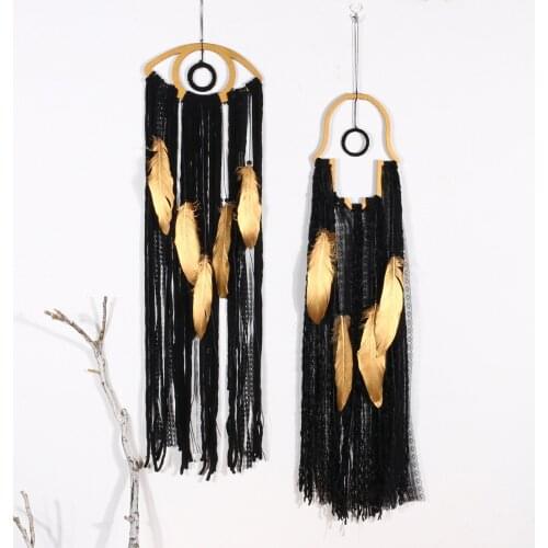 Feather Dream Catcher Bedroom Living Room Cotton Rope Wall Art Decoration Hanging Handmade Decoration Window Ornaments