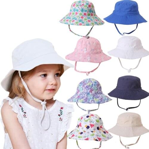 Cute Little Grass Baby Hat Summer Breathable Cotton Boys Girls Bucket Hat Solid Color Infant Toddler Sun Beach Cap #2105