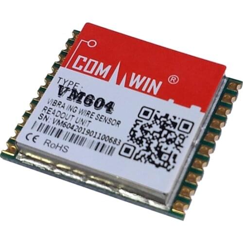 Multi-channel Vibrating Wire Reading Measurement Module VM604 Small Size Embedded Plug-in Integrated Sensor