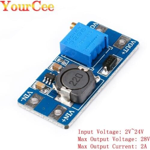 MT3608 DC-DC Step Up Converter Booster Power Supply Module DC Boost Step-up Board Output 28V 2A MAX Diy Kit For Arduino