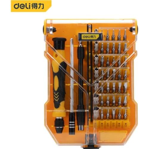 Deli 45 In 1 Screwdriver Set Precision Mini Magnetic Screwdriver Bits Kit Phone Laptop Tool For Household Phone Computer Laptop