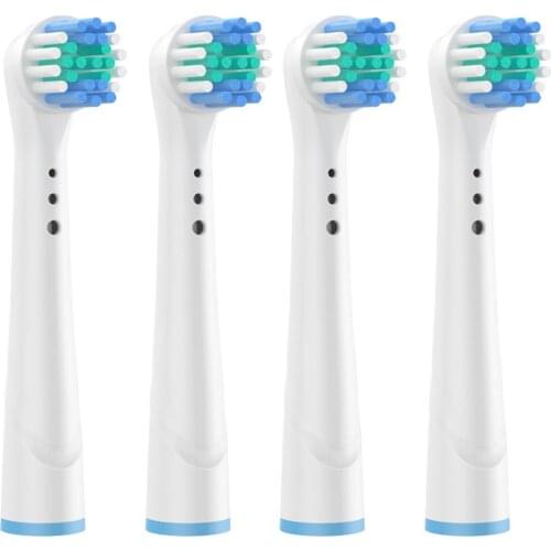 4pcs Brush Heads For Oral-B Electric Toothbrush Fit Advance Power/Pro Health/Triumph/3D Excel/Vitality Precision Clean