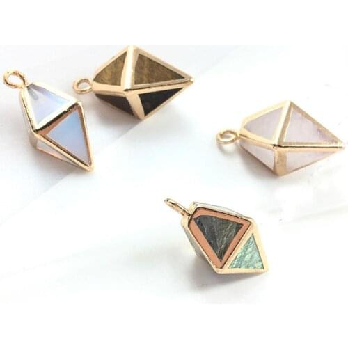 New Reiki Natural Labradorite Stone 7 Chakra Pyramids Orgone Energy Healing Pendant Necklace Handmade Professional Jewelry Free