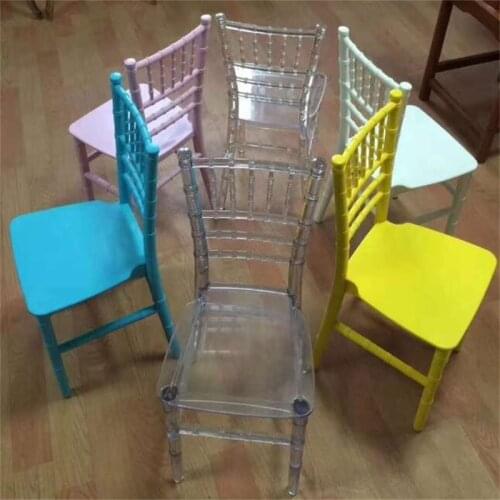 Plastic childrens chair Dining Chairs Bamboo joint wedding Chair Banquet Chair