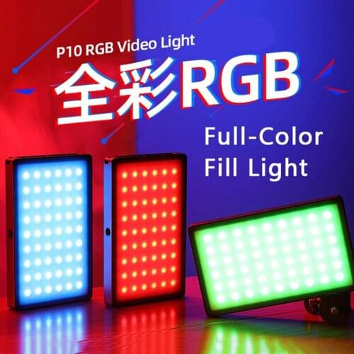 Full Color RGB 2500K-8500K Mini metal LED Video Light Fill Light lamp Built-in Battery for Phone Camera Shooting photography