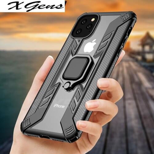 Shockproof Armor Case For iPhone 11 11 Pro Max XR XS Max X 8 7 Plus Stand Car Ring Phone Cover for iPhone SE 2020 New
