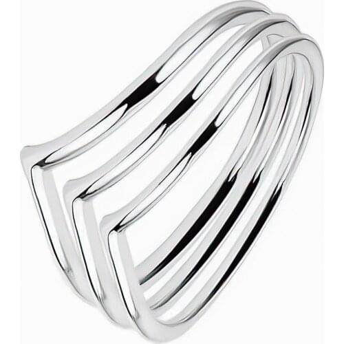 DARK DIAMOND-three spikes ring in 925 sterling silver. Comfortable jewel for daily use