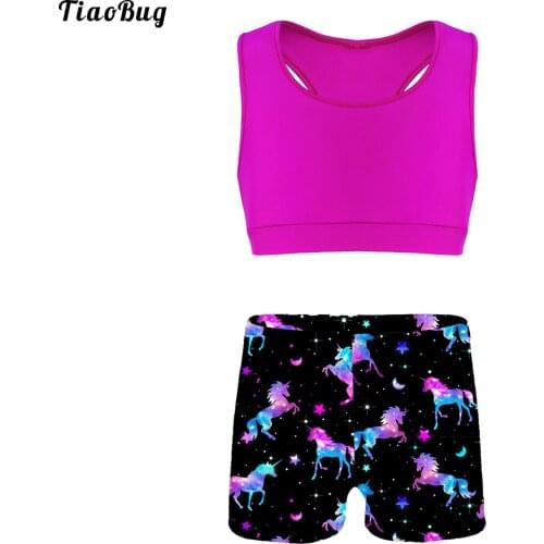 TiaoBug Summer 2Pcs Kid Girls Swimsuit Bikini Outfit Tank Top With Letter Floral Printed Bottoms Set Swimwear Beach Bathing Suit