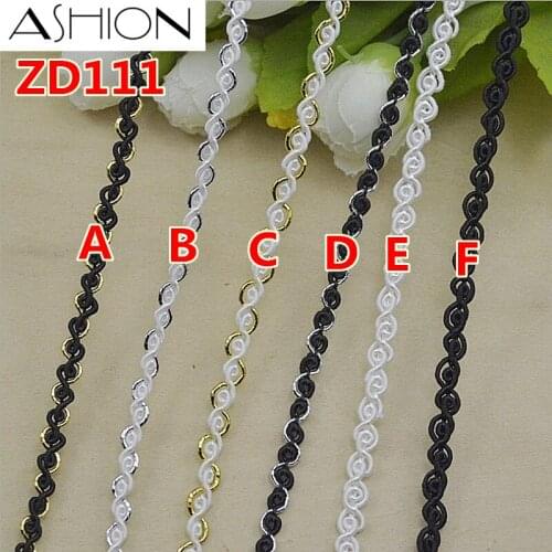CHICKNIT windth 0.5CM Fashion many color Sewing Braided lace twist Rope Braid Belt ZD111