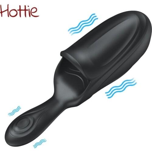 Vibrating Penis Trainer Glans Massager Exercise Vibrators Silicone Sex Toys for Couples Male Delay Ejaculation Intimate goods
