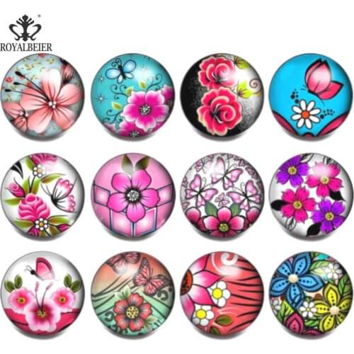 12pcs/lot High Quality snap button jewelry 18mm button mixed lot Buttons Snap Fixed DIY Making Bracleets Bangles DIY Gift