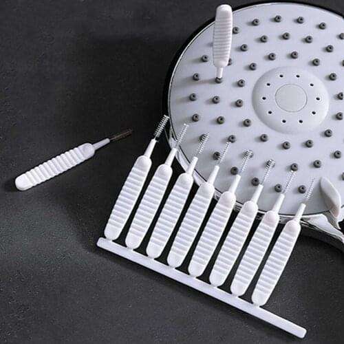10pcs/set Shower Head Cleaning Brush Anti-clogging Small Brush Pore Gap Cleaning Brush For Kitchen Toilet Phone Hole 6mm