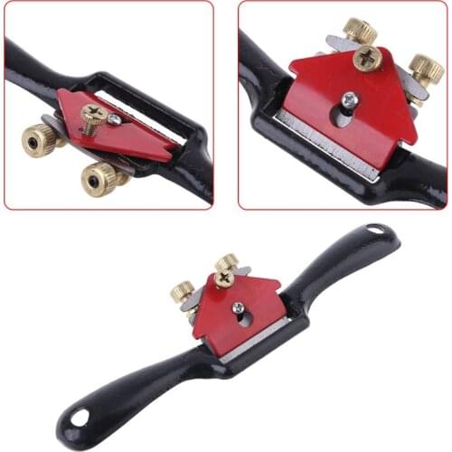 9"Adjustable Wood Craft Metal Blade Spoke Shave Plane Woodworking Hand Tool
