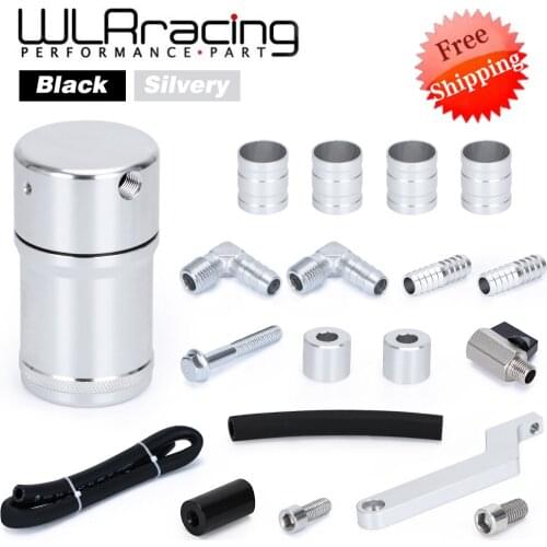 Free Shipping Aluminum Oil Catch Can Tank With Baffle Plate For Dodge Ram 1500 2500 3500 5.7L 6.4L HEMI 2009-2019 WLR-OTK02