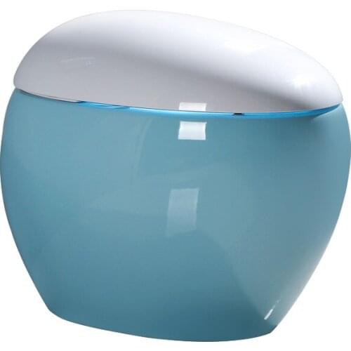 Color creative automatic smart toilet, integrated toilet egg remote control washing and drying electric
