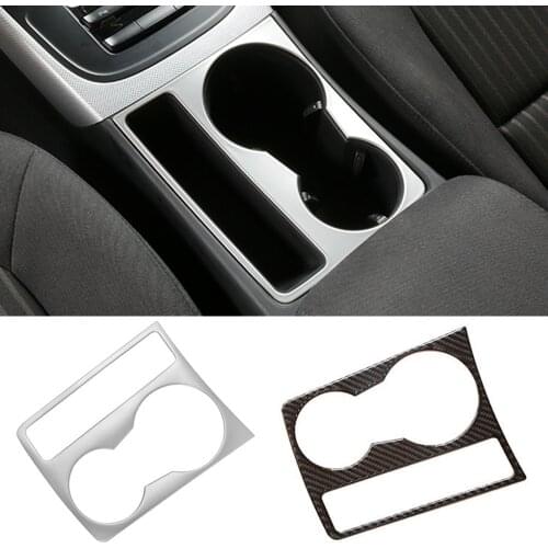 For Audi A4 B8 2008-2015 S4 8K RS4 A5 8T S5 8F RS5 Car Cup Holder Panel Trim Cover Interior frame Decoration Sticker Car Styling