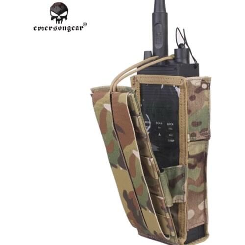 Emersongear PRC148/152 Tactical Radio Pouch Hunting Airsoft Paintball Combat Gear Molle EM8350 Genuine Multicam AOR Khaki Coyote