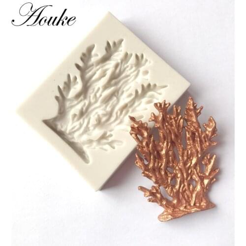 Coral Shape Silicone Mold DIY Epoxy Resin Cake Baking Decoration Chocolate Mold Ocean Series Fondant Cake Coral Silicone Mold