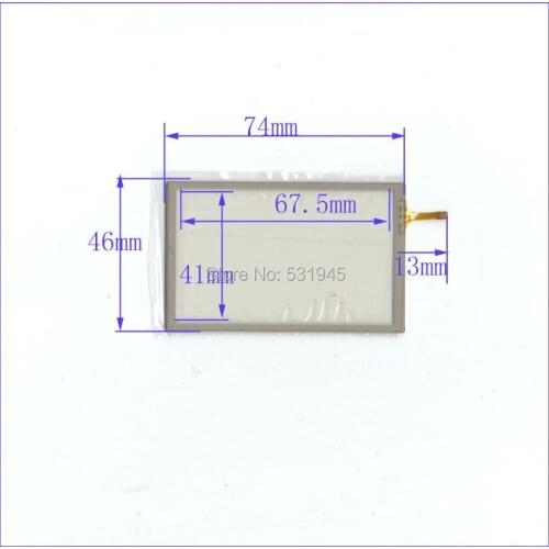 ZhiYuSun 74mm*46mm 74*46GPS navigation vehicle3.5 -inch resistive touch screen display compatible on digital