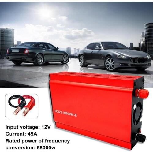 Power Inverter Good Heat Dissipation Universal Portable 68000W Ultrasonic Sine Wave Converter for Fishing