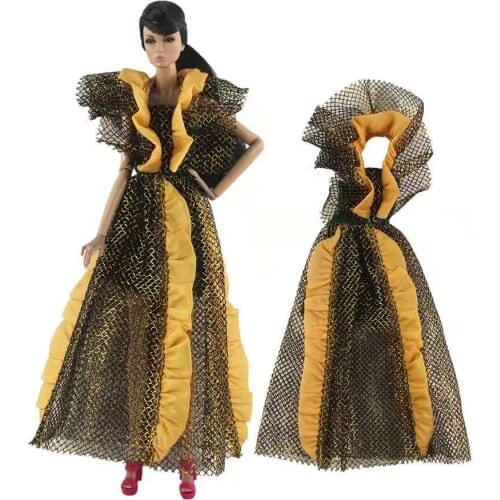 Fashion Sleeveless Dress For Barbie Clothes Party Gown Princess Dresses Dancing Costume 1/6 BJD Dolls Accessories Kids DIY Toys