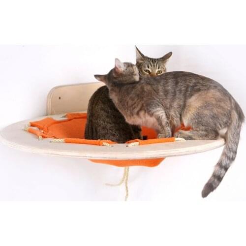 Wall-mounted Cat Wall Solid Wood Cat Springboard Jumping Platform Cat Climbing Frame Pine Wall Corner Cat Litter Pet Supplies