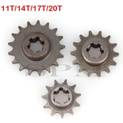 1 Pcs Front Gear Box Sprocket T8F 11 14 17 20T 20 Tooth Pinion For 47cc 49cc Minimoto Mini Dirt Pit Bike Moped Scooter