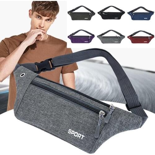 New Casual Outdoor Light Sports Waist Bag Oxford Utility Waist Pack Pouch Ride Adjustable Gym Belt Pouch for Hiking Running