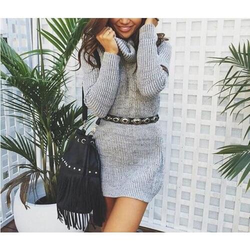 Модные трикотажные платья QXSLZQ China At AliExpress