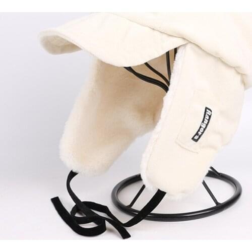 Fibonacci New Bomber Hats For Women Cold Proof Warm Retention Ear Protection Baseball Cap Men Suede Plush Soft Warm Winter Hat