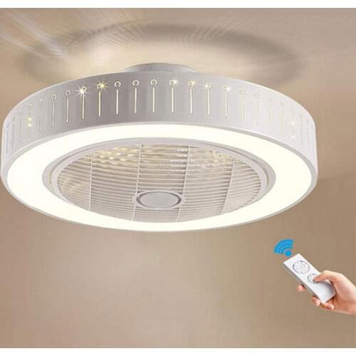 Ceiling Fan with Light Remote Control Modern LED Ceiling Lamp For Living room Dining room Kitchen Office Lamp Round Chandeliers