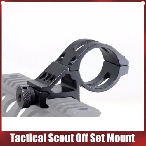 Airsoft RM45 Tactical Scout Off Set Mount For Surefir M300 M600 M300V M600V M600B Light Mount For Shotguns Picatinny Rail