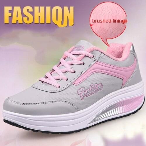 2020 New Brand Women Vulcanize Shoes Wedges Shoes Women Shoes Warm Fur Women Shoes Plus Size Women Sneakers Zapatillas Mujer