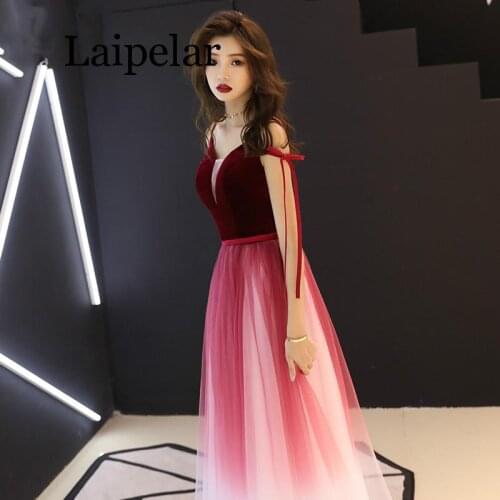 Vestido De Festa V Neck Sexy Formal Party Prom Gown Long Dresses