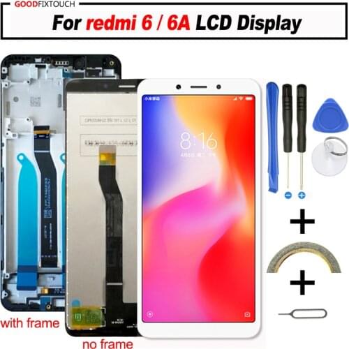 For Redmi 6A LCD Screen Display + Touch screen Digitizer For Redmi 6 Redmi6 LCD Assembly 5.45" 1440x720